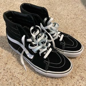 SK8-HI, black classic old skool high top vans